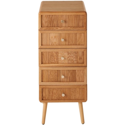 CaliCosy Ladekast met 5 lades en latten front h100 cm ava