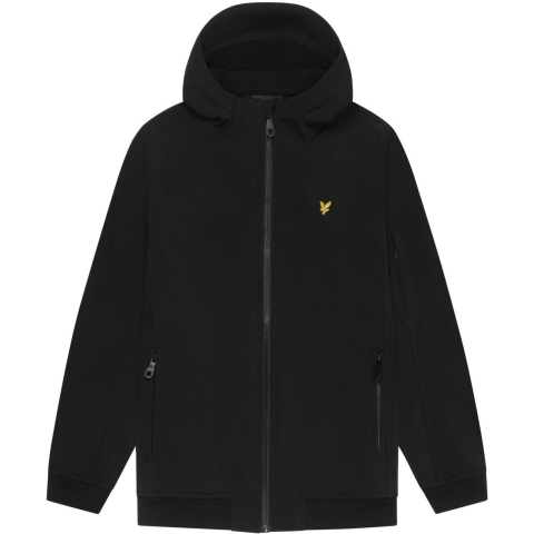 Lyle & Scott Softshelljassen m. Fleece - Jet Black - Lyle & Scott - 9-10 jaar (134-140) - Softshell