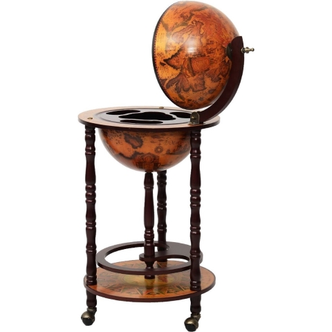 Coast - Wijnrek - Globebar - Wijnbar - Wereldbol bar - ⌀ 45 cm - Bruin