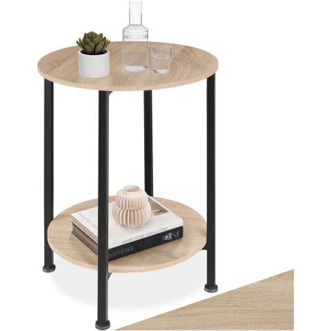 tectake - Bijzettafel Ballina industrial light, sidetable - 404218