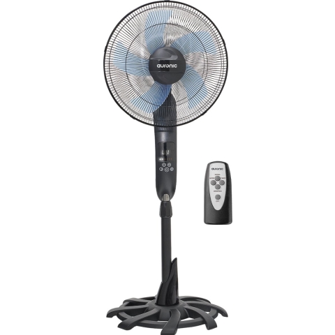 Auronic Statiefventilator - Staande Ventilator met Afstandsbediening - Timer - 50W - 53dB - Zwart