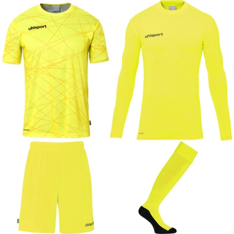 Uhlsport Prediction Goalkeeper Bundle Fluo Yellow Black