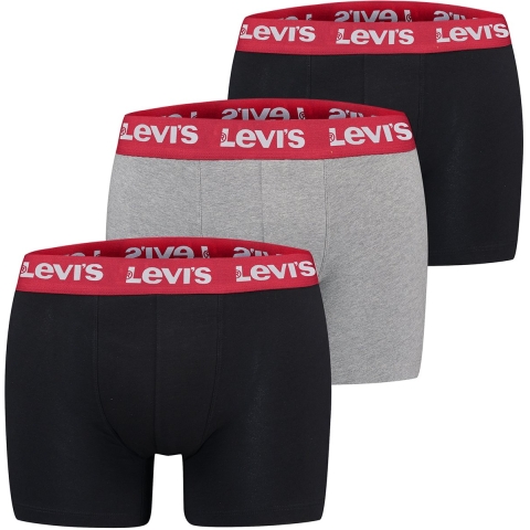 Levis Boxershorts - 3-pack - Black/Grijs Gevlekt - Levis - S - Small - Boxershorts
