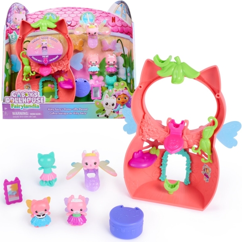 Gabby's Poppenhuis Fairylandia FlutterRiffic Dress Up Party Playset