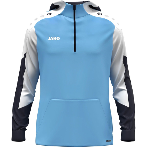 JAKO 6770K Sweater Met Kap Dynamic Kids - Hemelsblauw/Wit/Marine - 164