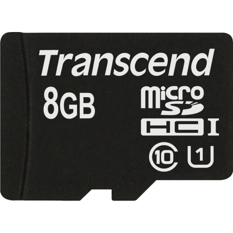 Transcend Premium microSDHC-kaart Industrial 8 GB Class 10, UHS-I Incl. SD-adapter