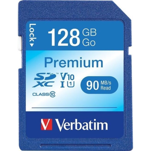 Verbatim Premium SDXC-kaart 128 GB Class 10, UHS-I