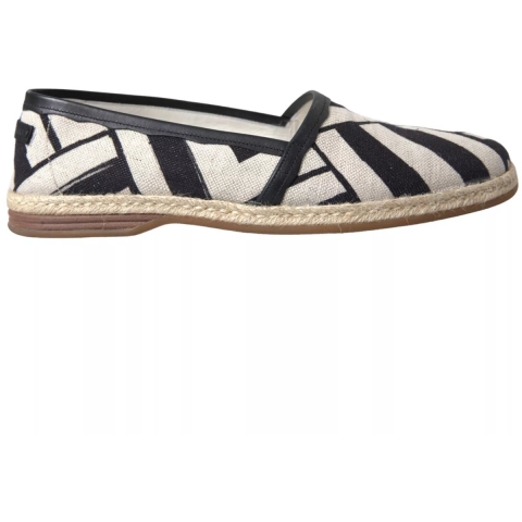 Geometrische Canvas Espadrilles