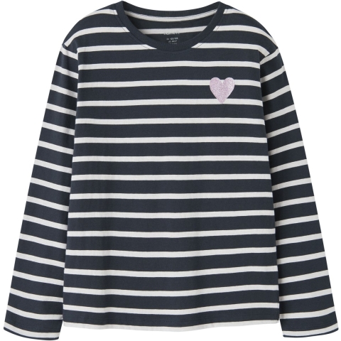 Name It Blouse - NkfTenisa - Groet m. Strepen - Name It - 6 jaar (116) - Shirts