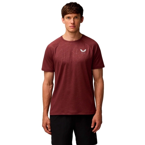 Castore Adapt Trainings T-Shirt Polyester Heren Paars Sport T-Shirts