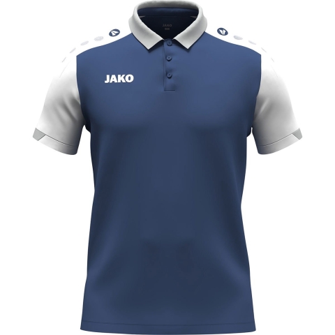 JAKO 6370D Polo Dynamic Dames - Nachtblauw/Wit/Lichtgrijs - XL (46/48)