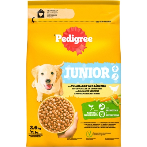 Pedigree Hondenvoer Hondenbrokken Junior Kip 2,6 kg