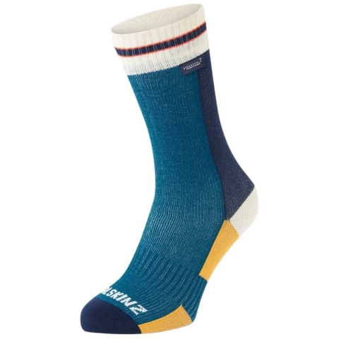 SealSkinz Billockby waterdichte fietssokken halflang blauw, 43-46