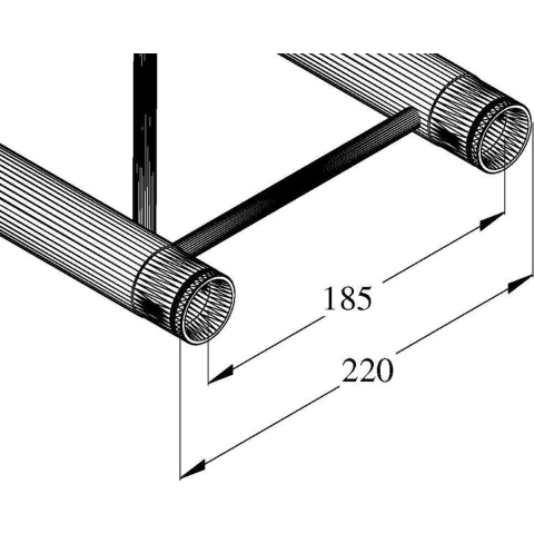 Alutruss DECOLOCK DQ2-4000 Ladder truss 400 cm