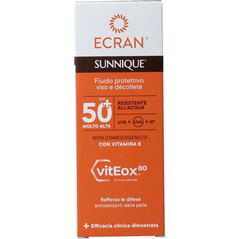 Ecran Sunnique Gezicht & Decolleté Zonnebrandcrème SPF50