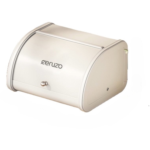 Ceruzo Broodtrommel-Schuifdeksel - Retro Design- Opbergbox Keuken-Mat Soft Beige- 25 x 26 x H17 cm