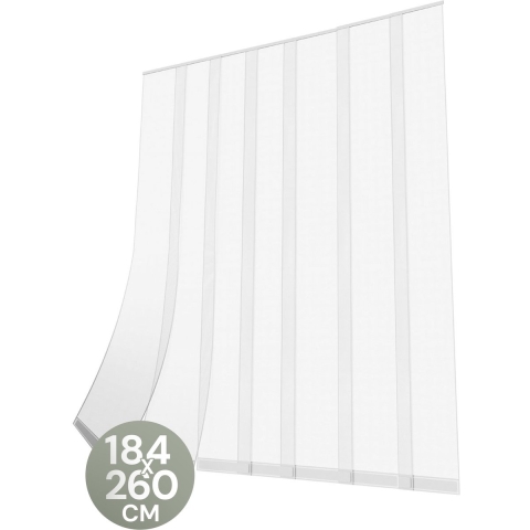 O'DADDY® Lamellenhor - Vliegengordijn - Zelfsluitend - Wit - 184x260 cm