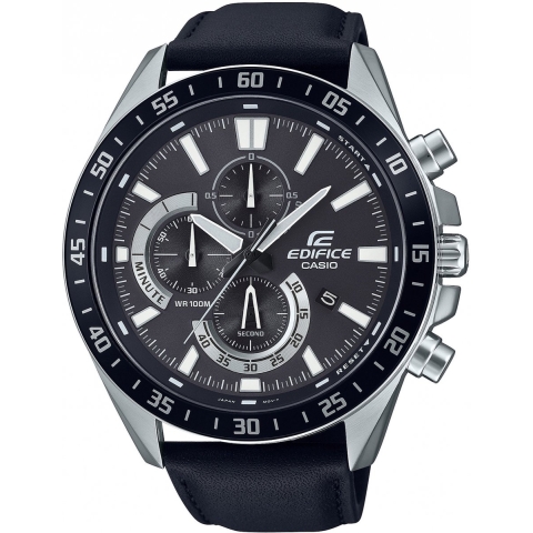 Casio Edifice EFV-620L-1AVUEF - Herenhorloge - Quartz - Zwart - 51 mm