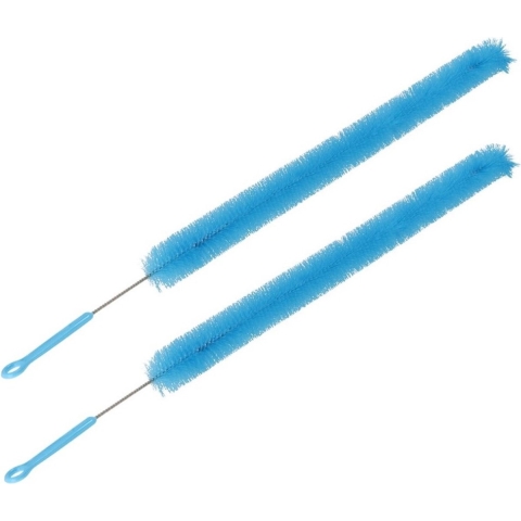 3x Radiatorborstel / schoonmaakborstel blauw 72 cm -