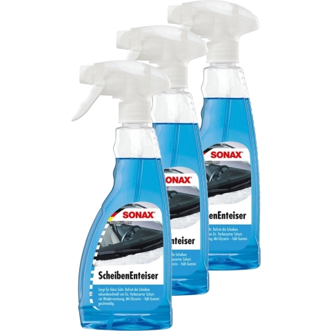 Ruitenontdooier spray - 3x - voor auto - 500 ml - antivries sprays - winter/vorst -