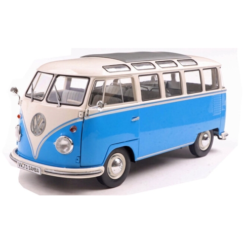 Solido Auto Volkswagen (VW) T1 21 WINDOWS b. blauw/wit Kant-en-klaar model Personenauto (model)