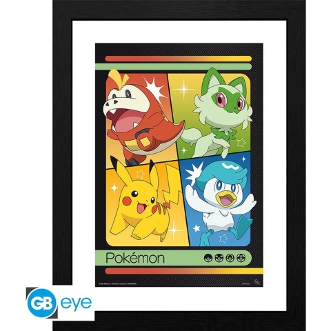 Pokemon Framed Print - Scarlet & Violet Starters