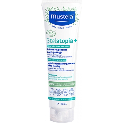 Mustela Stelatopia+ Herlipiderende Crème Anti-jeuk Bio | 150 ml