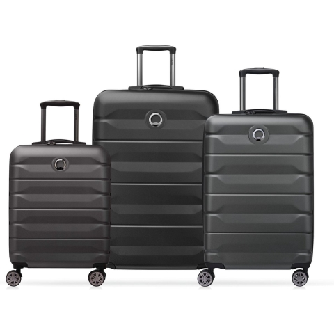 DELSEY PARIS Air Armour - Expandable Trolley Set - 3-delig - 55cm - Black (set van 3)
