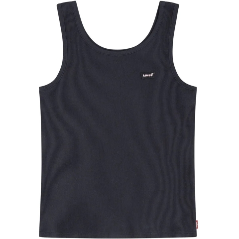 Levis Tanktop - Rib - Zwart - Levis - 12 jaar (152) - Tanktop