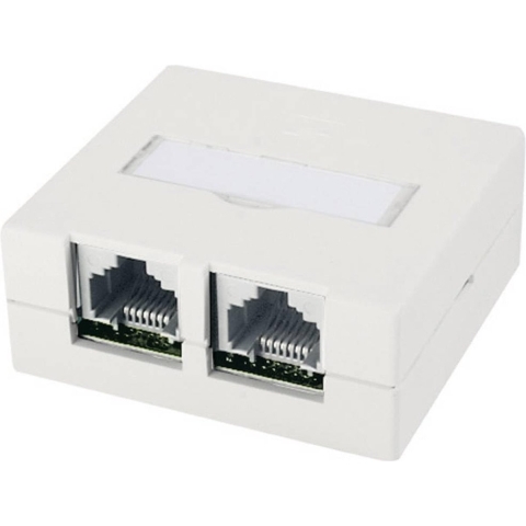 Telegärtner 100022997 Netwerkdoos Opbouw (op muur) CAT 6 Zuiver wit