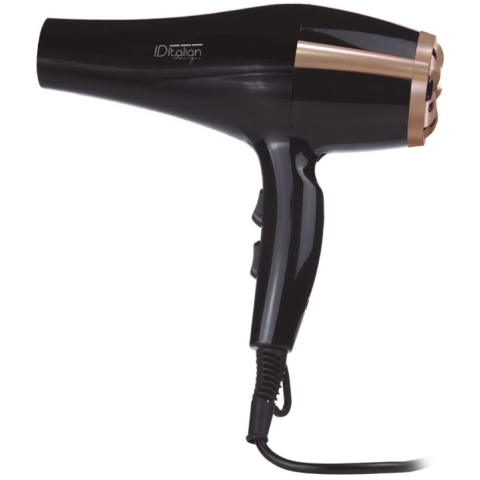 Italian Design Cyclone Light&Bright Haardroger | zwart