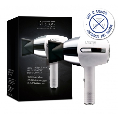 Italian Design Elite Compact Protect Hair Haardroger | zwart/grijs