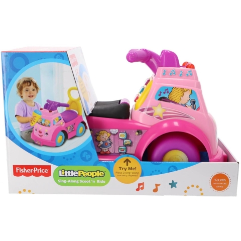Fisher price lp loopfiguur roze
