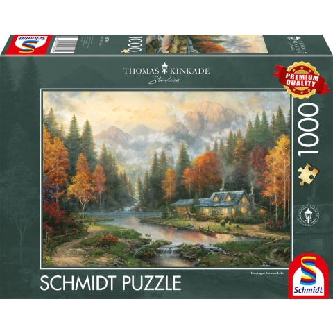 Herfstavond aan het meer, 1000 stukjes - Puzzel
