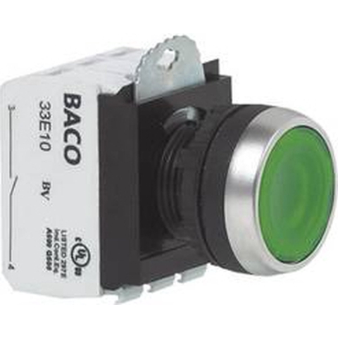 BACO BAL21AH50L L21AH50L Druktoets Kunststof frontring, Verchroomd Wit 1 stuk(s)