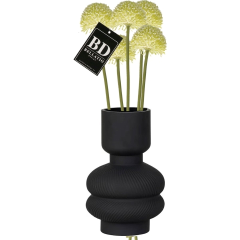 Allium/Sierui Globemaster kunstbloem - 5x - losse steel - creme - 44 cm - Natuurlijke uitstraling -