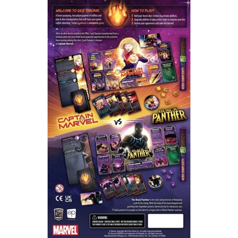 Dice Throne Marvel Captain Marvel vs Black Panther