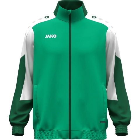 JAKO 9870 Geweven Jas Dynamic - Groen/Wit/Donkergroen - XXL