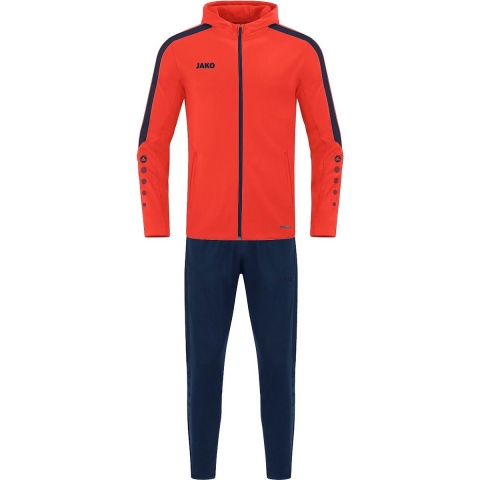JAKO M9423K Polyesterpak Met Kap Power Kids - Flame/Marine - 128
