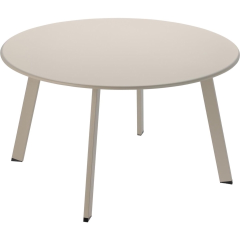 Bijzettafel Ø70xh40cm mat beige