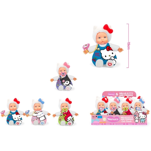 Nenuco zachte babypop 15cm Hello Kitty