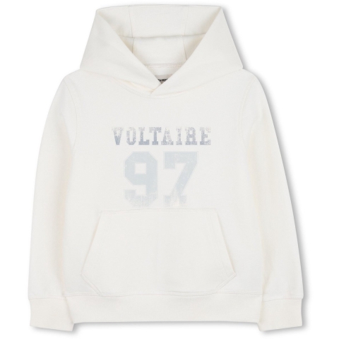 Zadig & Voltaire Hoodie - Off White m. Print - Zadig & Voltaire - 16 jaar (176) - Hoodie