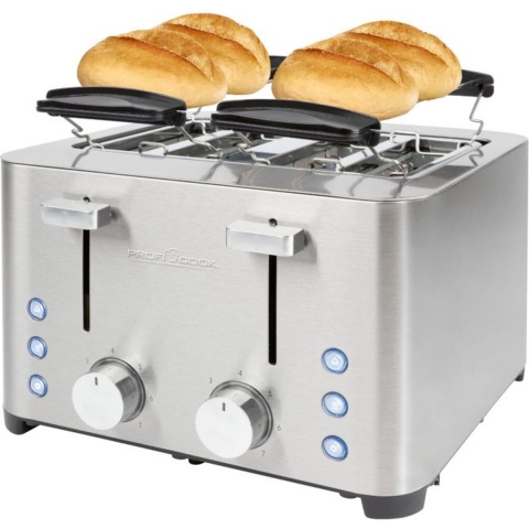 Profi Cook PC-TA 1252 Broodrooster Met broodrekje RVS