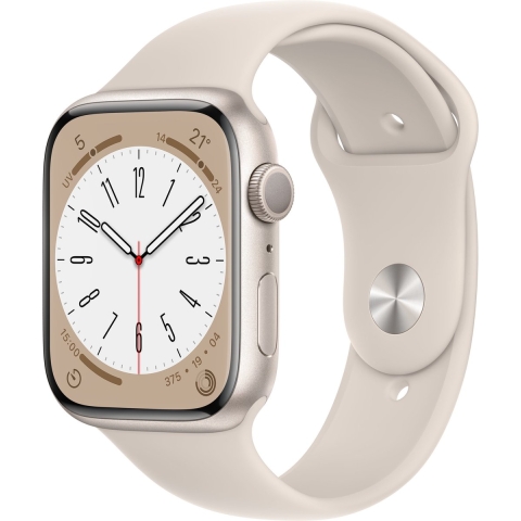 Refurbished Apple Watch Series 8 GPS 41 mm Sterrenlicht Gebruikt