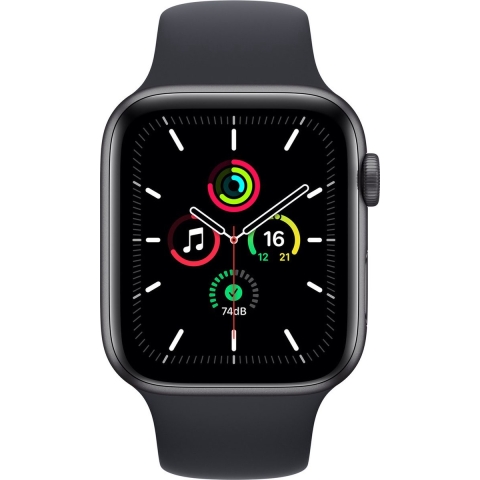 Refurbished Apple Watch SE 2022 GPS 40mm Zwart Gebruikt