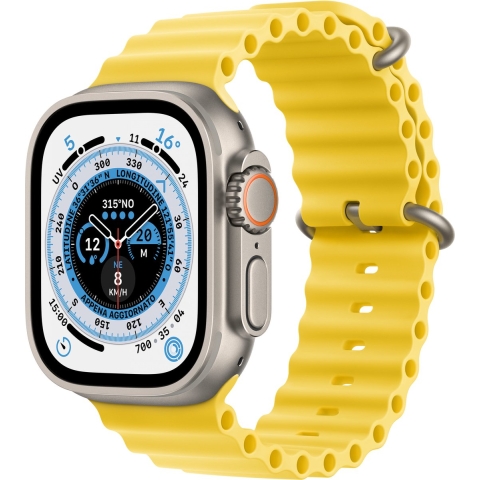 Refurbished Apple Watch Ultra 1 49 mm Ocean Geel Als nieuw