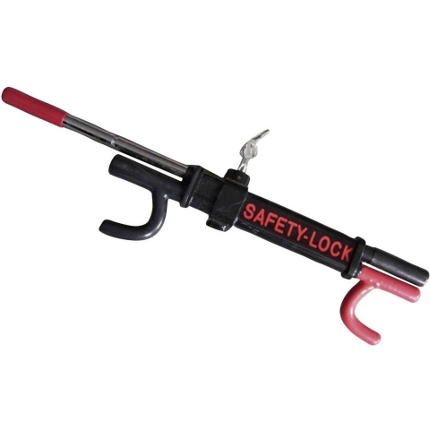 HP Autozubehör Safety-Lock Stuurvergrendeling Zwart-rood