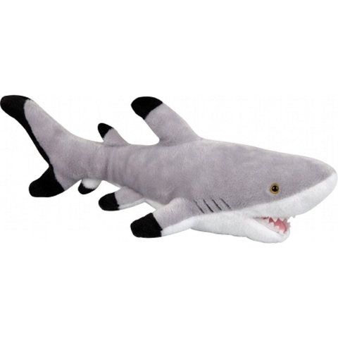 Pluche knuffeldier - Haai - knuffeldier - 43 cm - oceaan dierenknuffel -