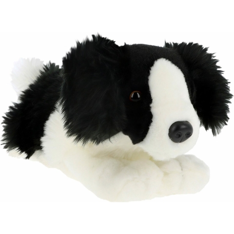 Knuffeldier Puppy Border Collie hond - zachte pluche stof - premium kwaliteit knuffels - 30 cm -