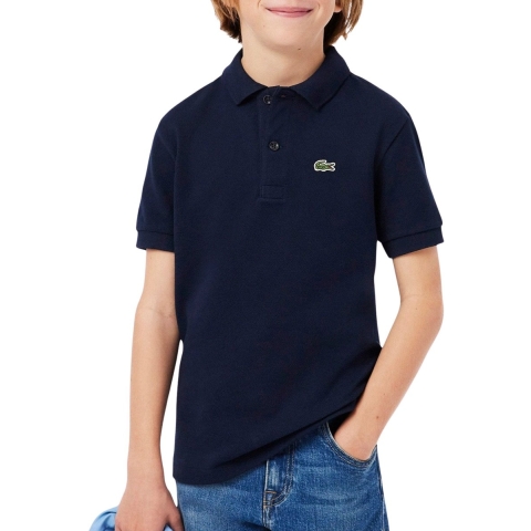 Lacoste Polo - Piqué - Marine - Lacoste - 12 jaar (152) - Polo